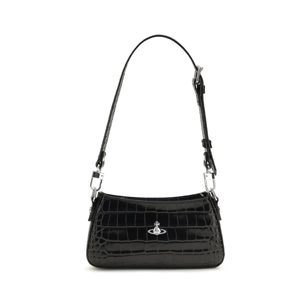 Vivienne Westwood Black Calf Leather Bos Taurus Shoulder Bag for Women
