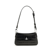 Vivienne Westwood Black Calf Leather Bos Taurus Shoulder Bag for Women