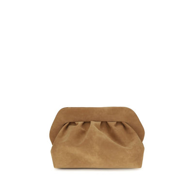 THEMOIRè Beige Suede Leather Handbag