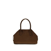 THEMOIRè Brown Suede Leather Handbag