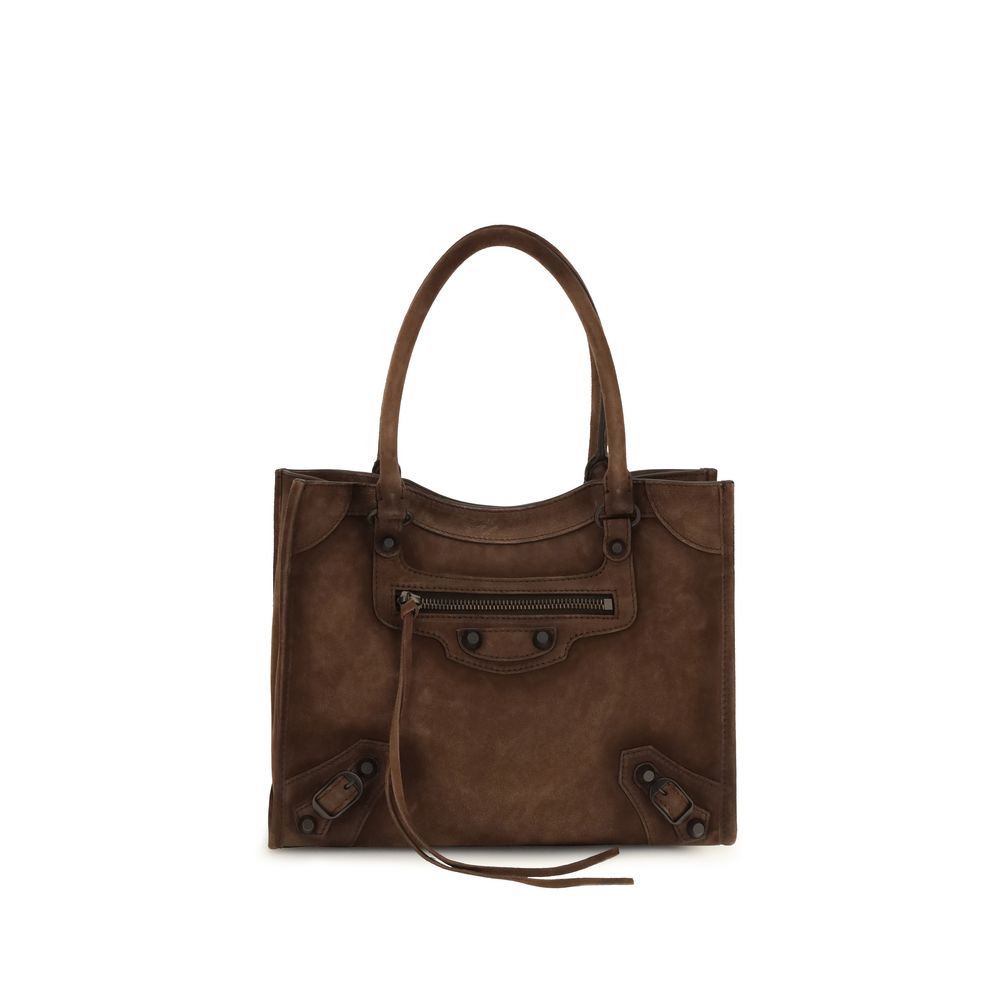 Balenciaga Brown Calf Leather Bos Taurus Shoulder Bag