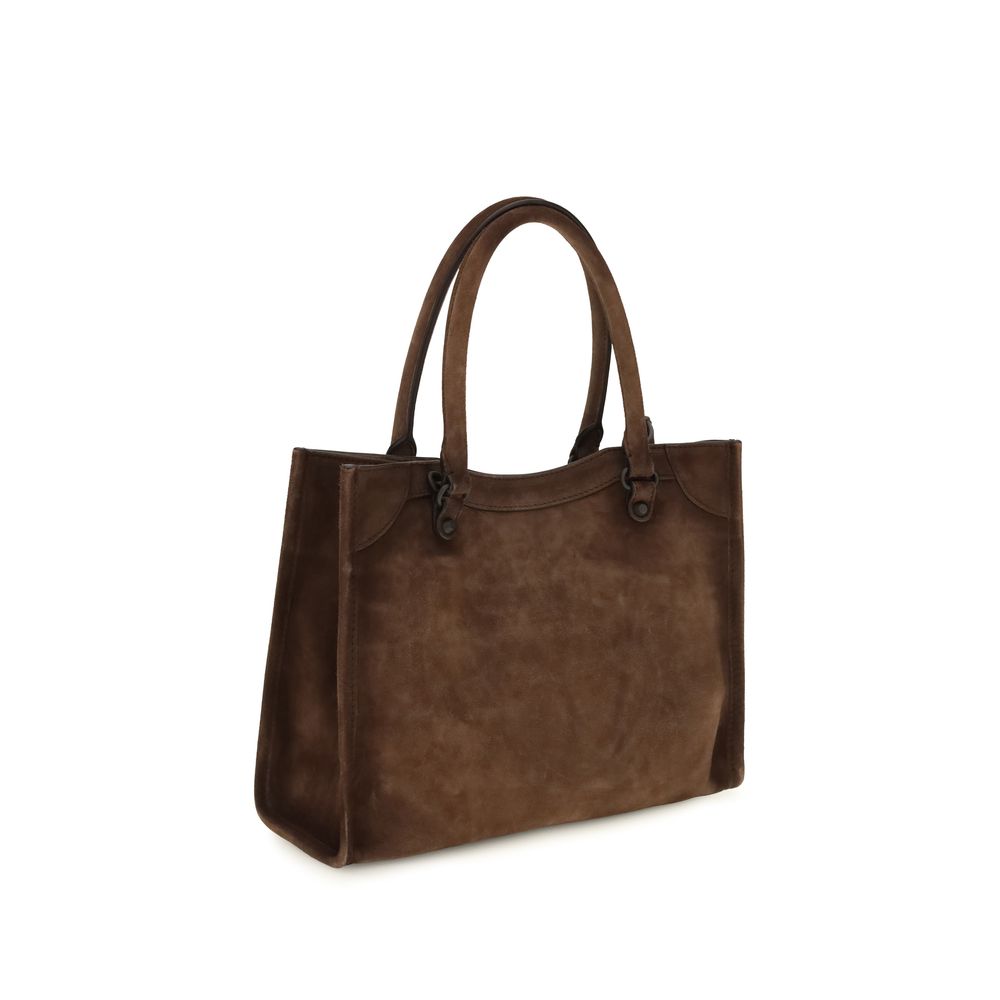 Balenciaga Brown Calf Leather Bos Taurus Shoulder Bag for Women