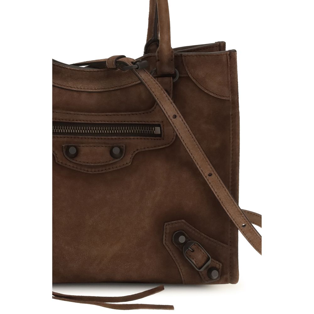 Balenciaga Brown Calf Leather Bos Taurus Shoulder Bag for Women