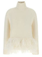 Fabiana Filippi White Virgin Wool Cardigan