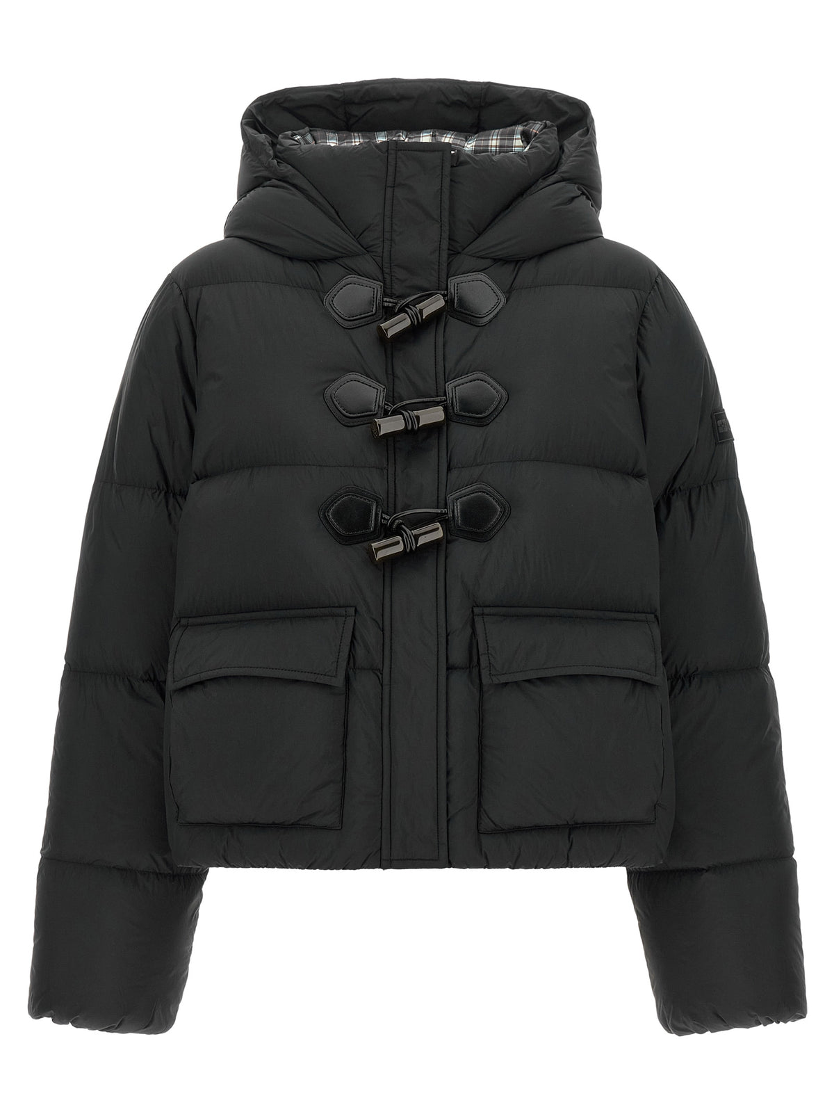 Ganni Black Polyamide Full-Length Jacket for Women
