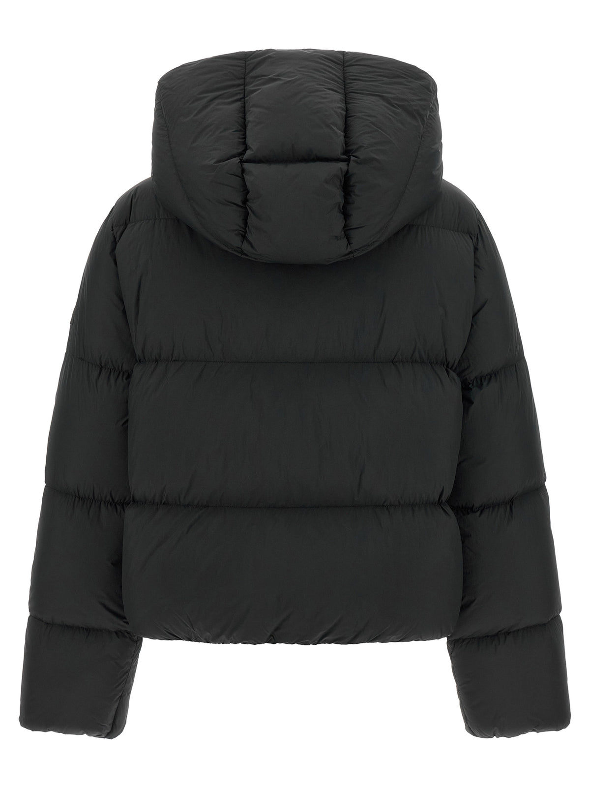 Ganni Black Polyamide Full-Length Jacket for Women
