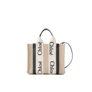 Chloé Beige Linen Tote Bag