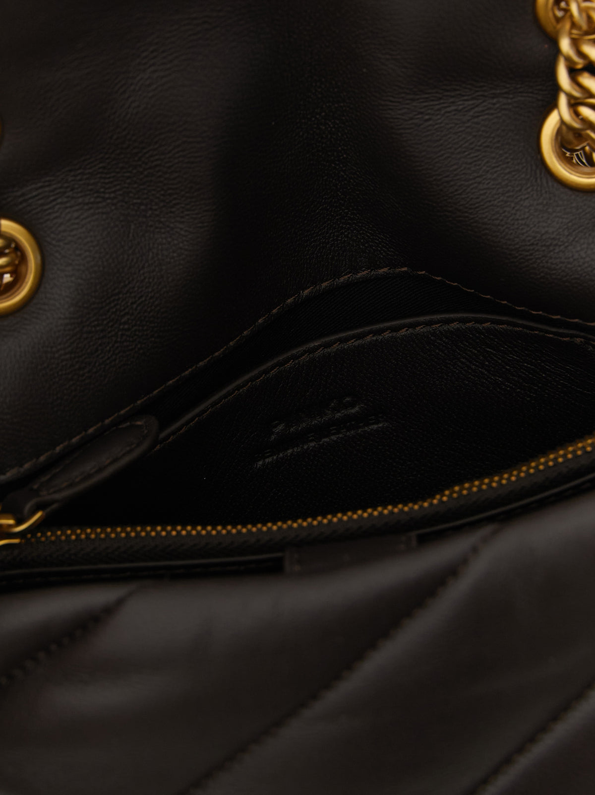 PINKO Black Lamb Leather Crossbody Bag for Women
