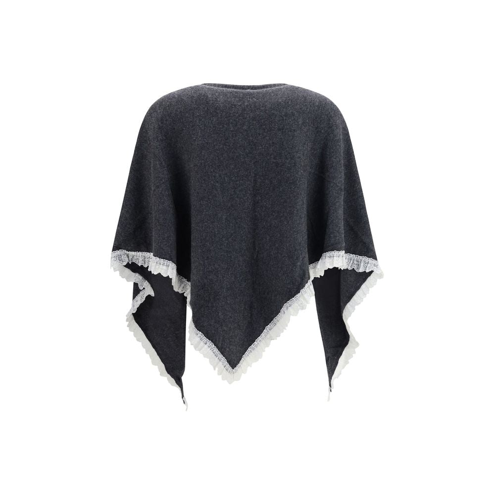 Ganni Gray Wool Oves Aries Scarf for Women