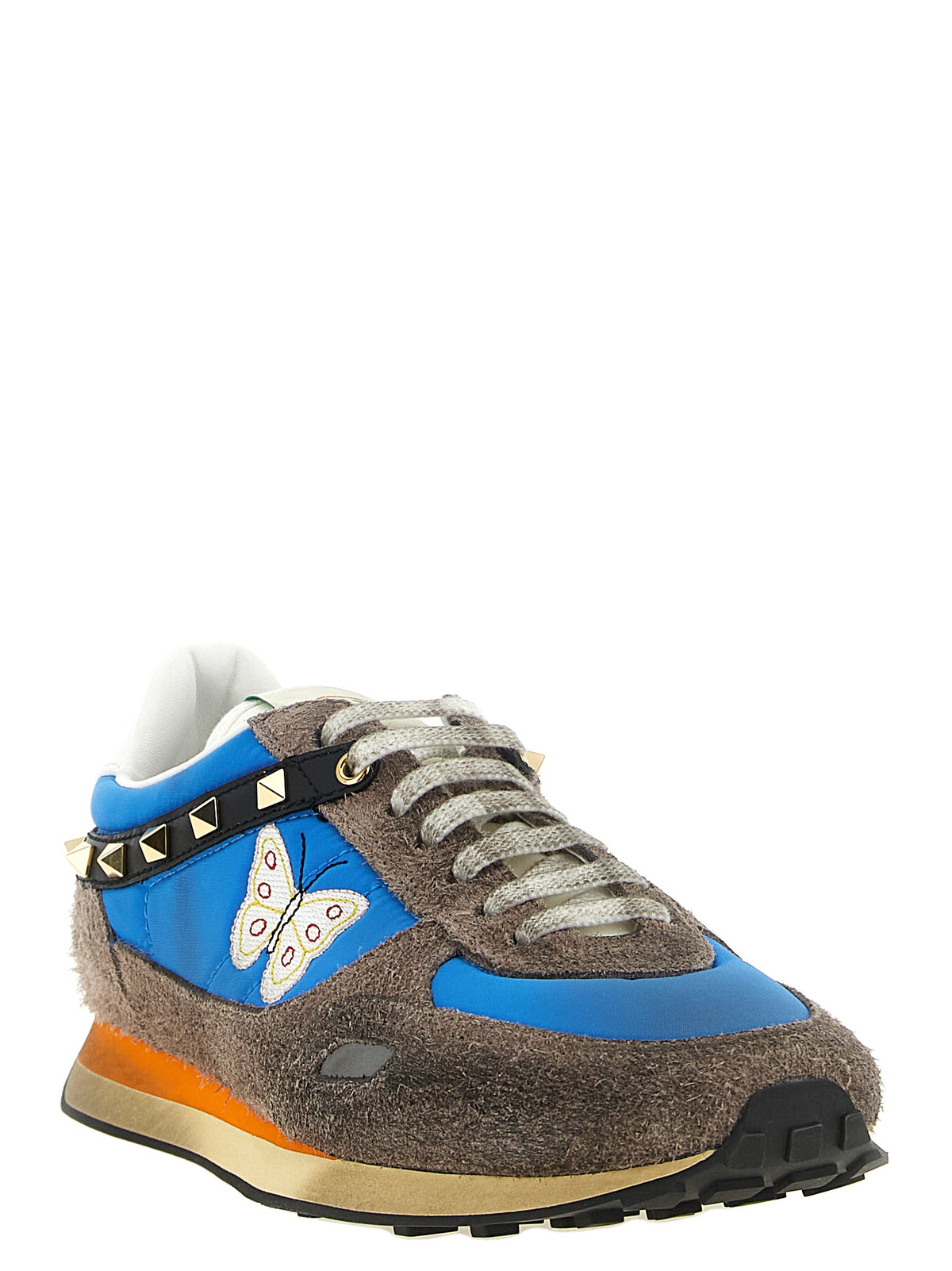 Valentino Garavani Multicolor Calfskin Low Top Sneakers for Men
