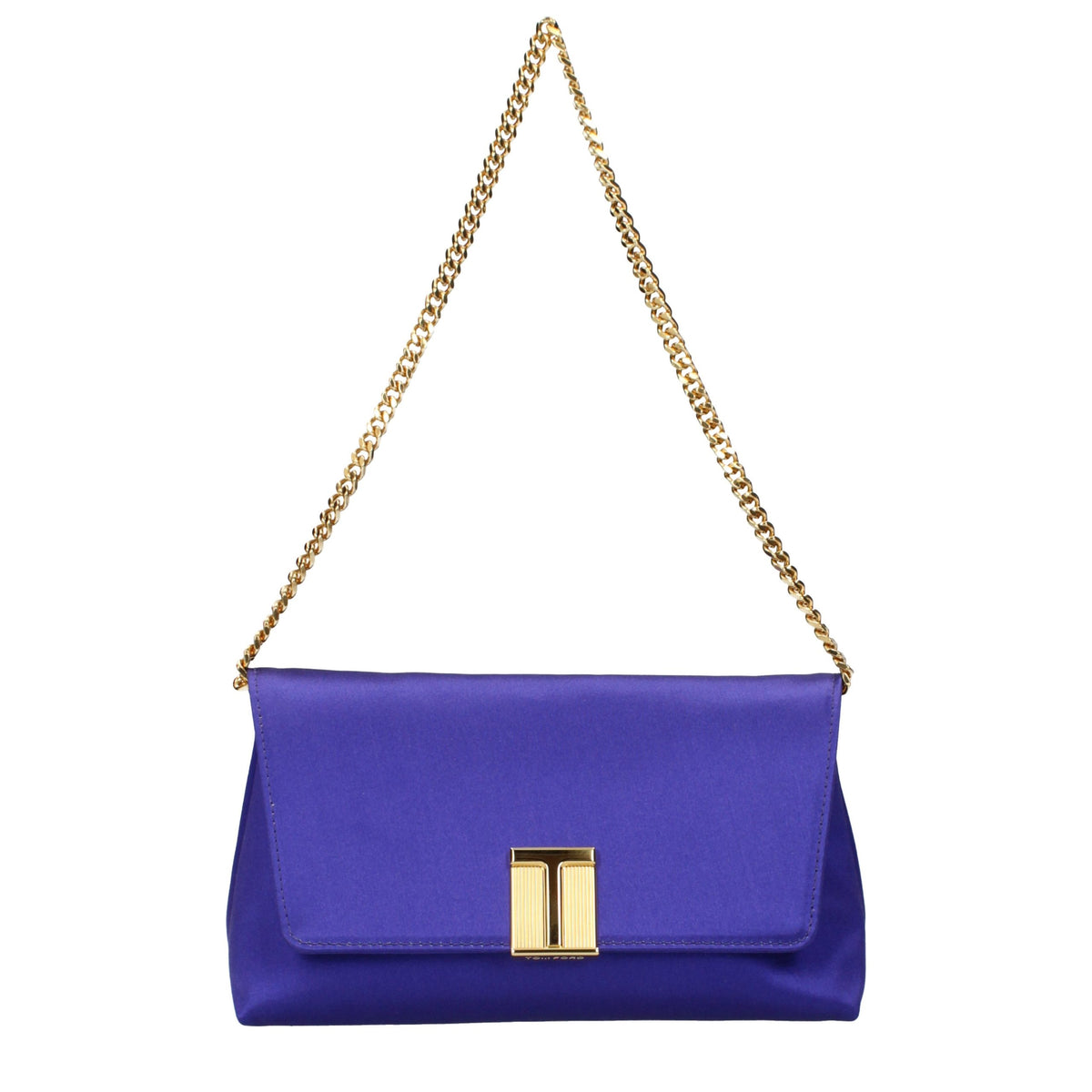 Tom Ford Purple Satin Clutch Bag for Women