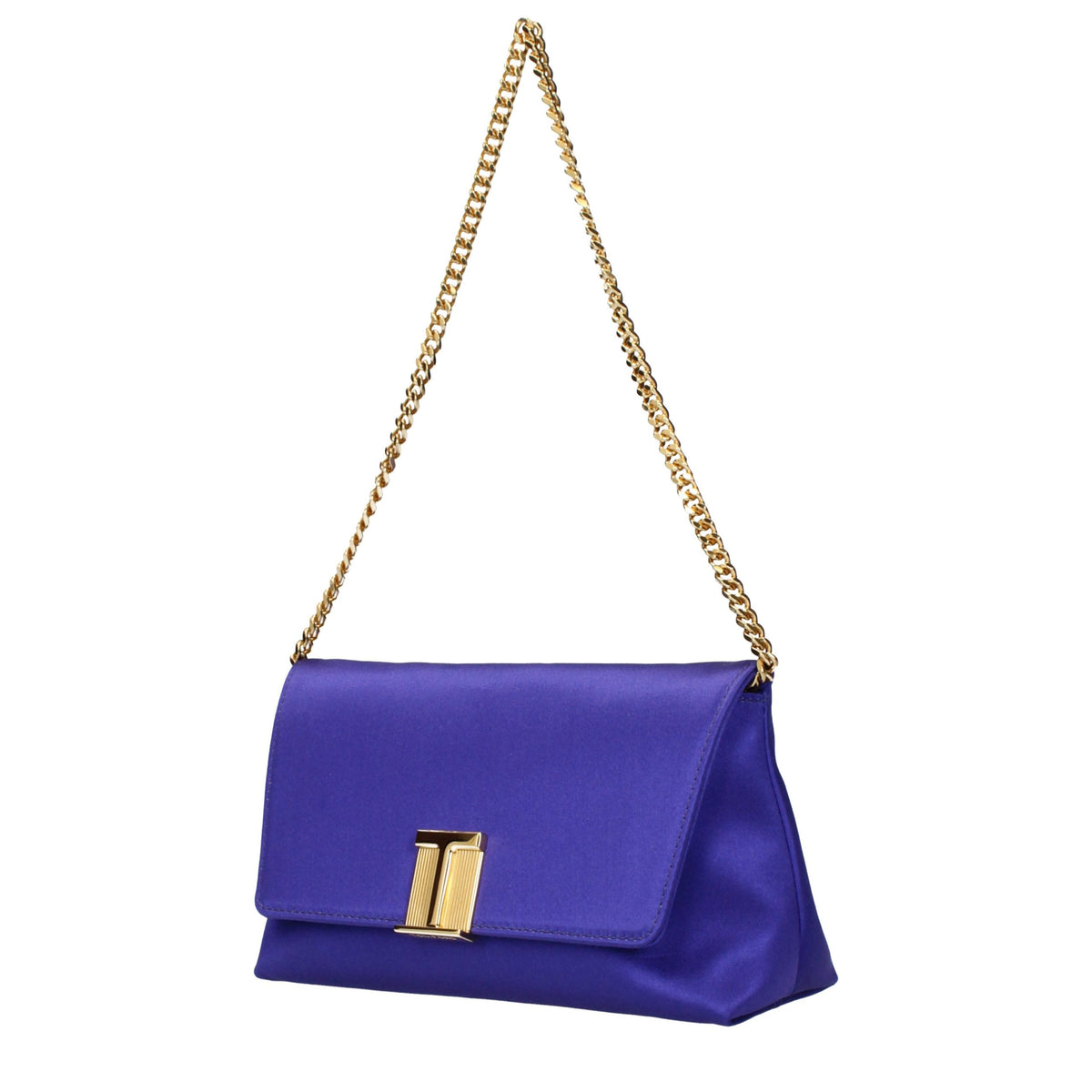 Tom Ford Purple Satin Clutch Bag for Women