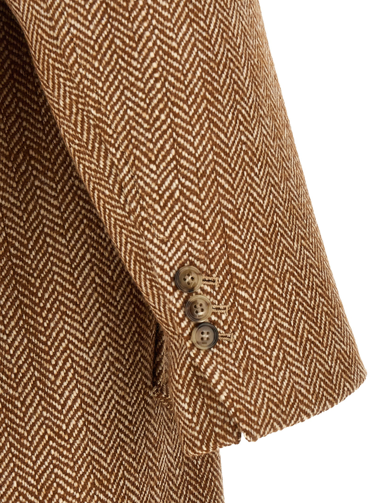 Ami Paris Brown Virgin Wool Coat for Men