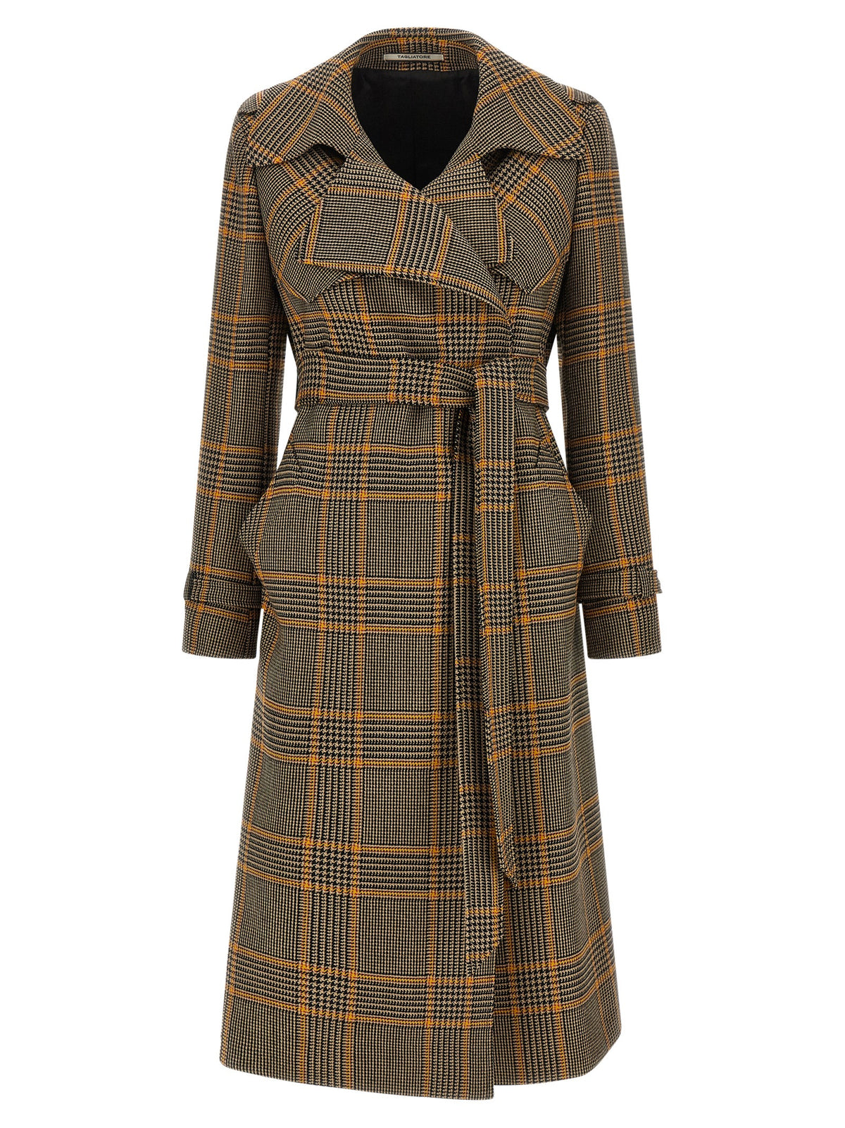 Tagliatore Brown Virgin Wool Coat for Women