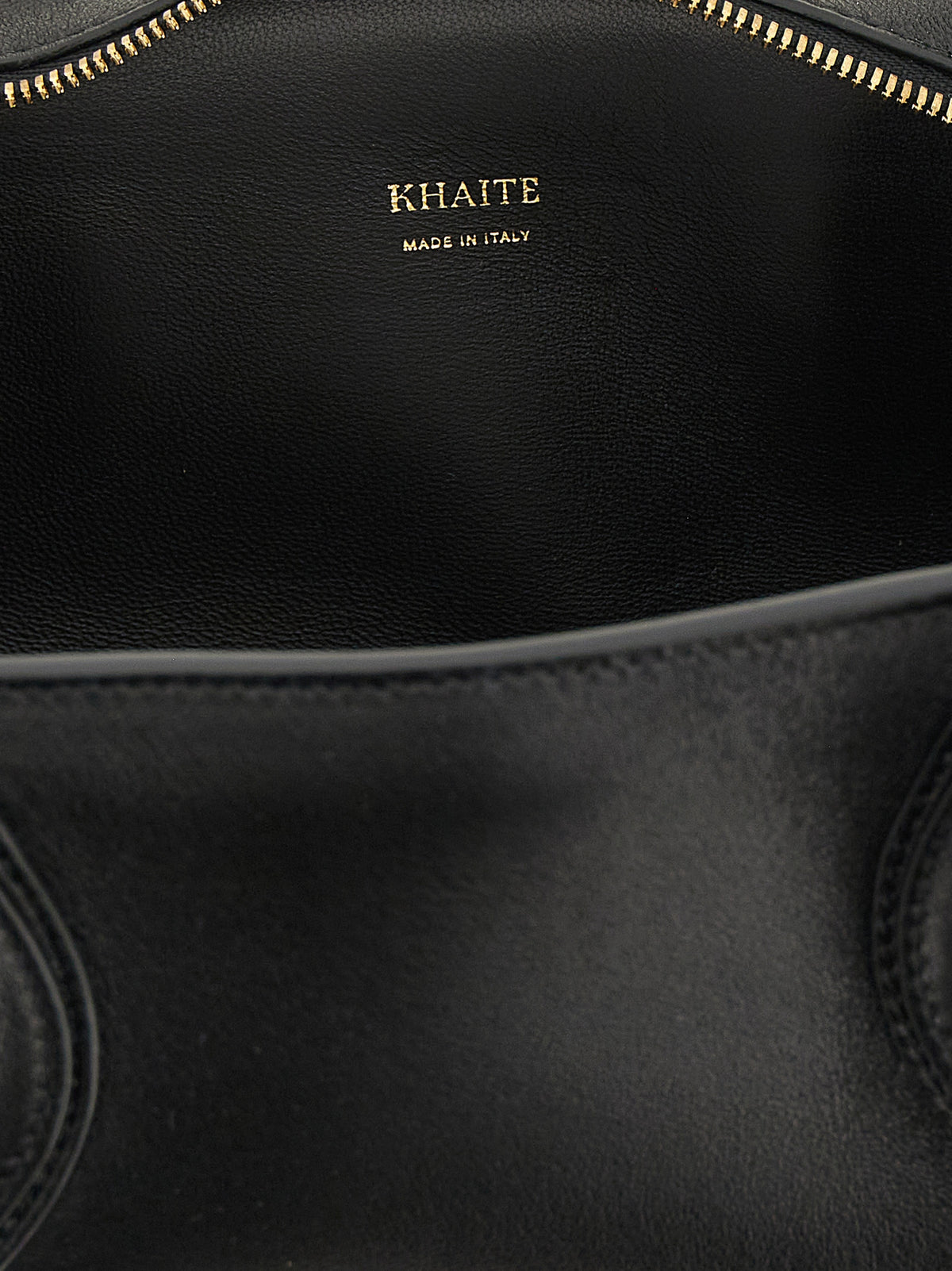 Khaite Black Lamb Leather Shoulder Bag