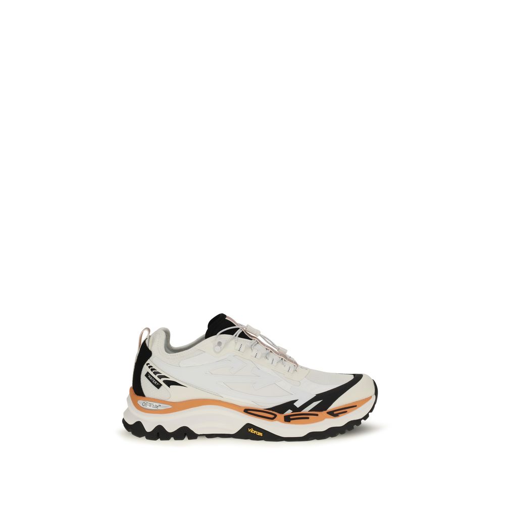 Off-White Multicolor Polyester Athletic Sneakers for Men