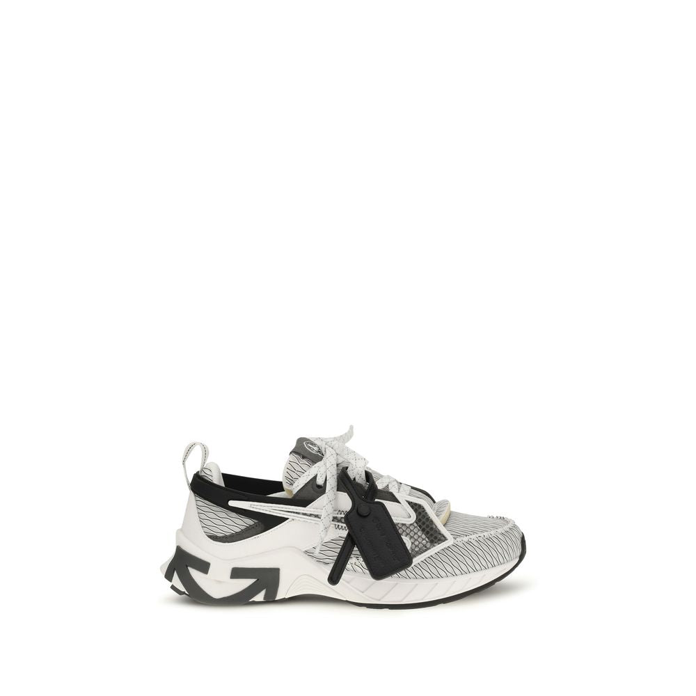 Off-White Multicolor Fabric Athletic Sneakers for Men