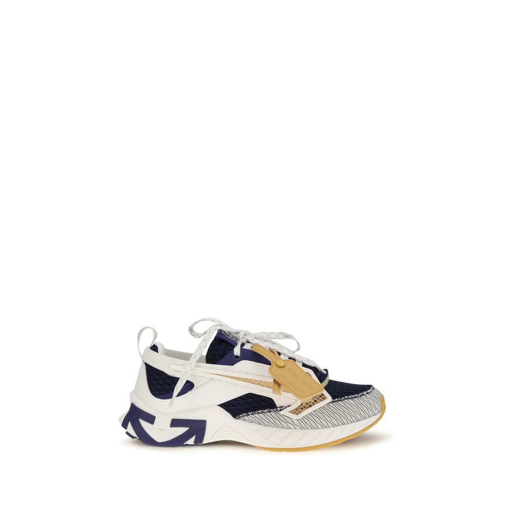 Off-White Multicolor Fabric Athletic Sneakers for Men