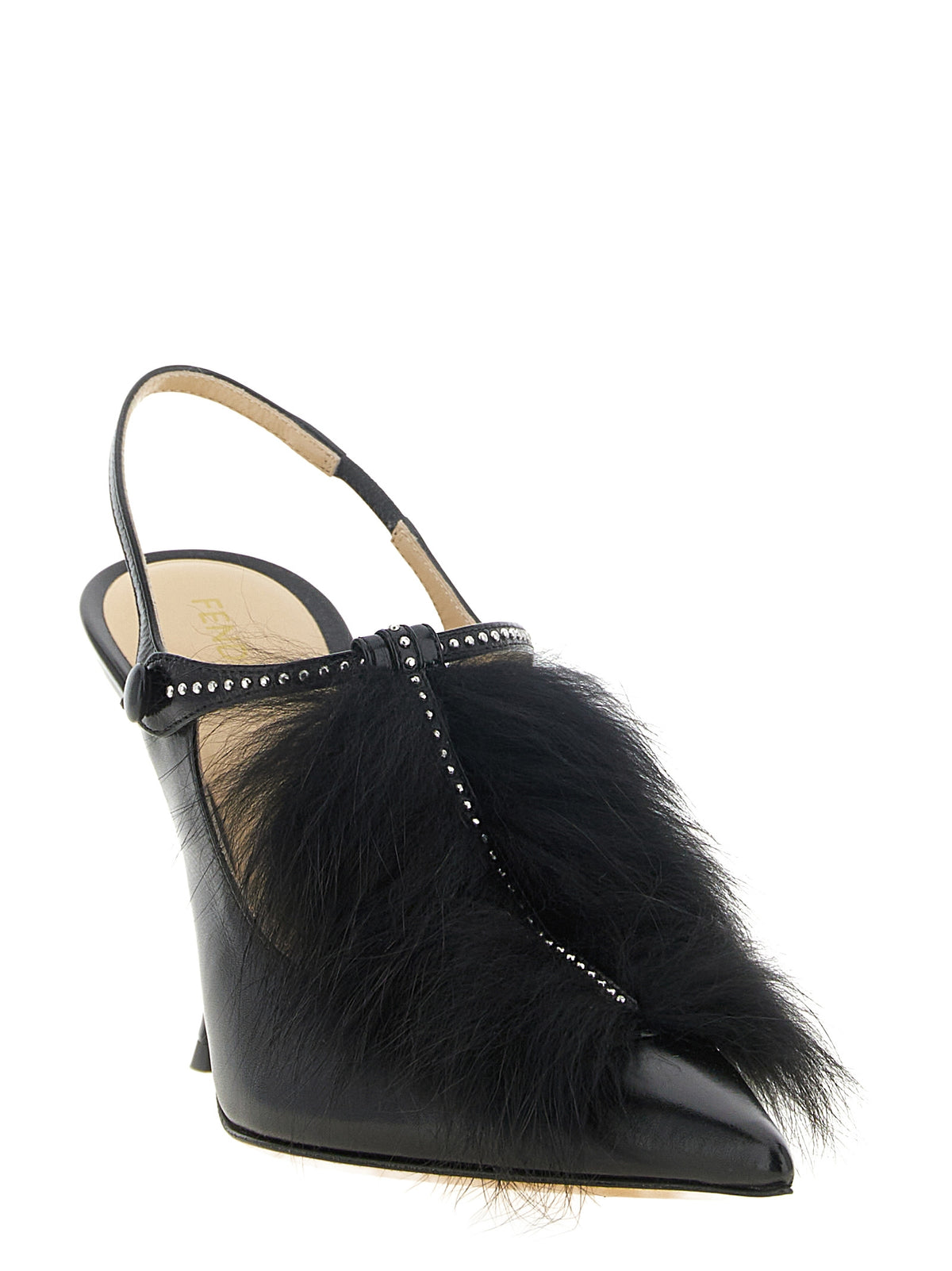 Fendi Black Calfskin High Heel Pumps for Women