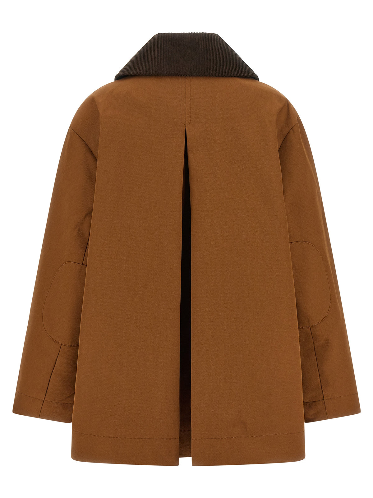 Ganni Brown Recycled Polyester Full-Length Jacket for Women