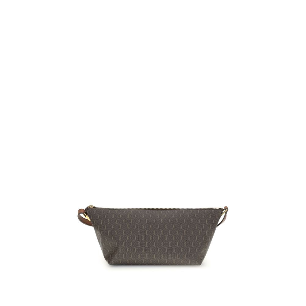 Saint Laurent Brown Leather Shoulder Bag for Men