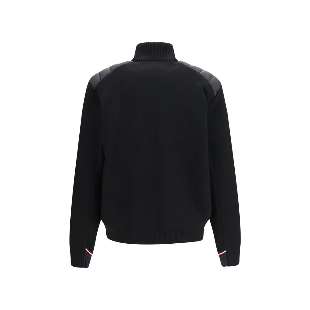 Moncler Grenoble Black Wool Oves Aries Cardigan