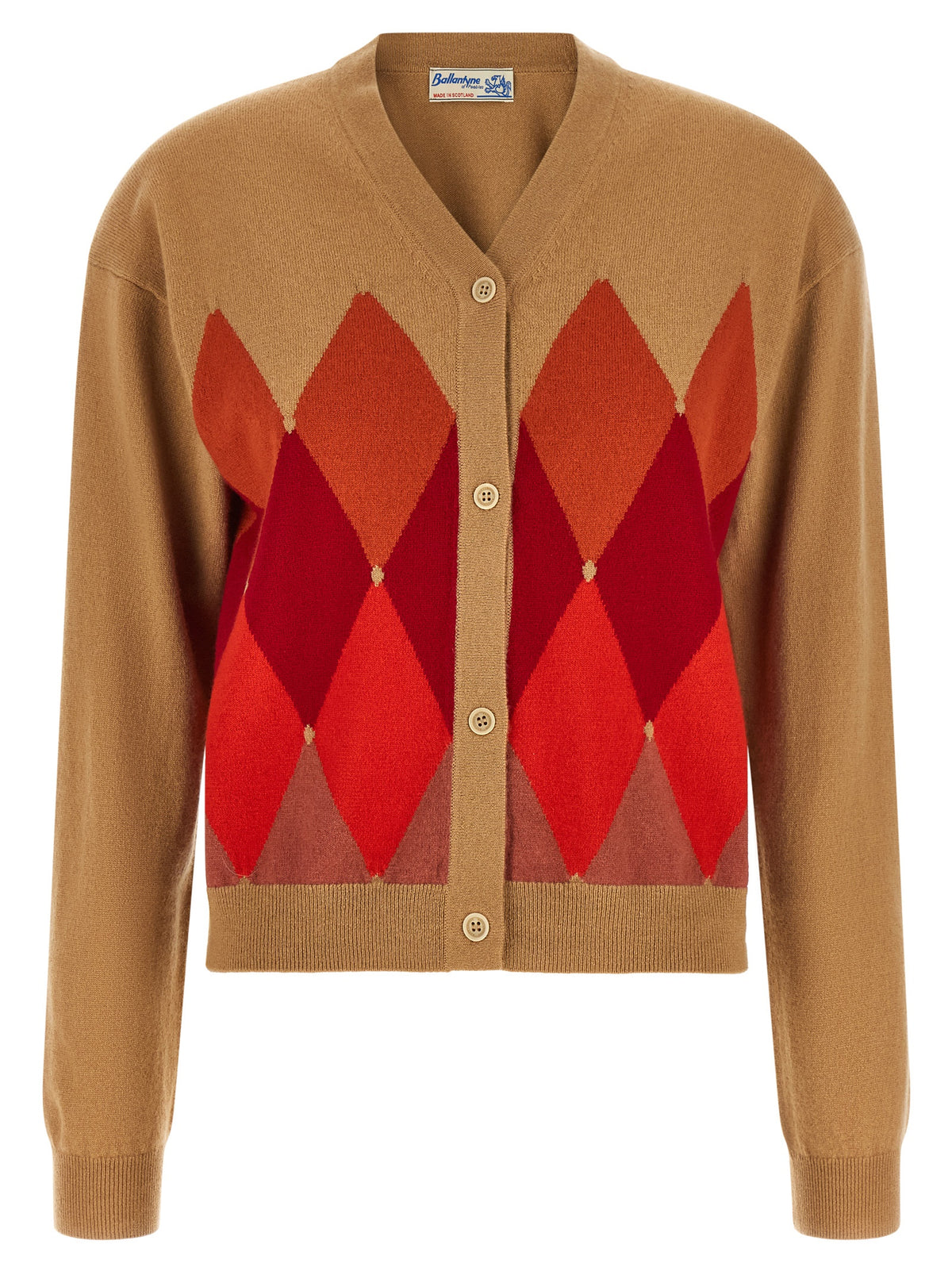 Ballantyne Beige Cashmere Cardigan for Women