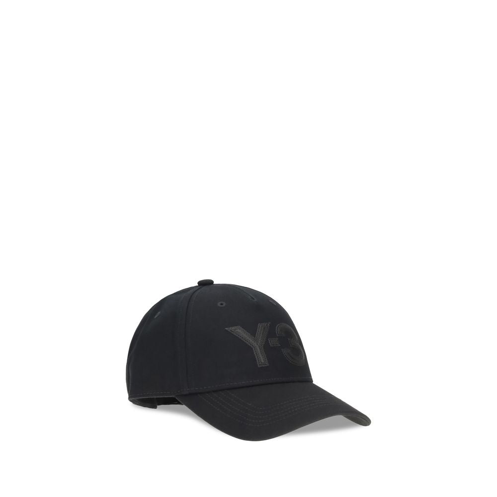 Y-3 Black Cotton Cap (Baseball Hat)