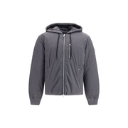 Moose Knuckles Gray Nylon Full-Length Jacket