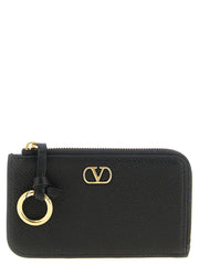 Valentino Garavani Black Lamb Leather Cardholder