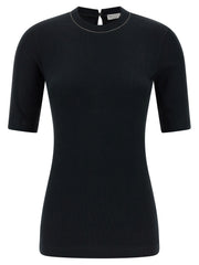 Brunello Cucinelli Black Cotton Cardigan