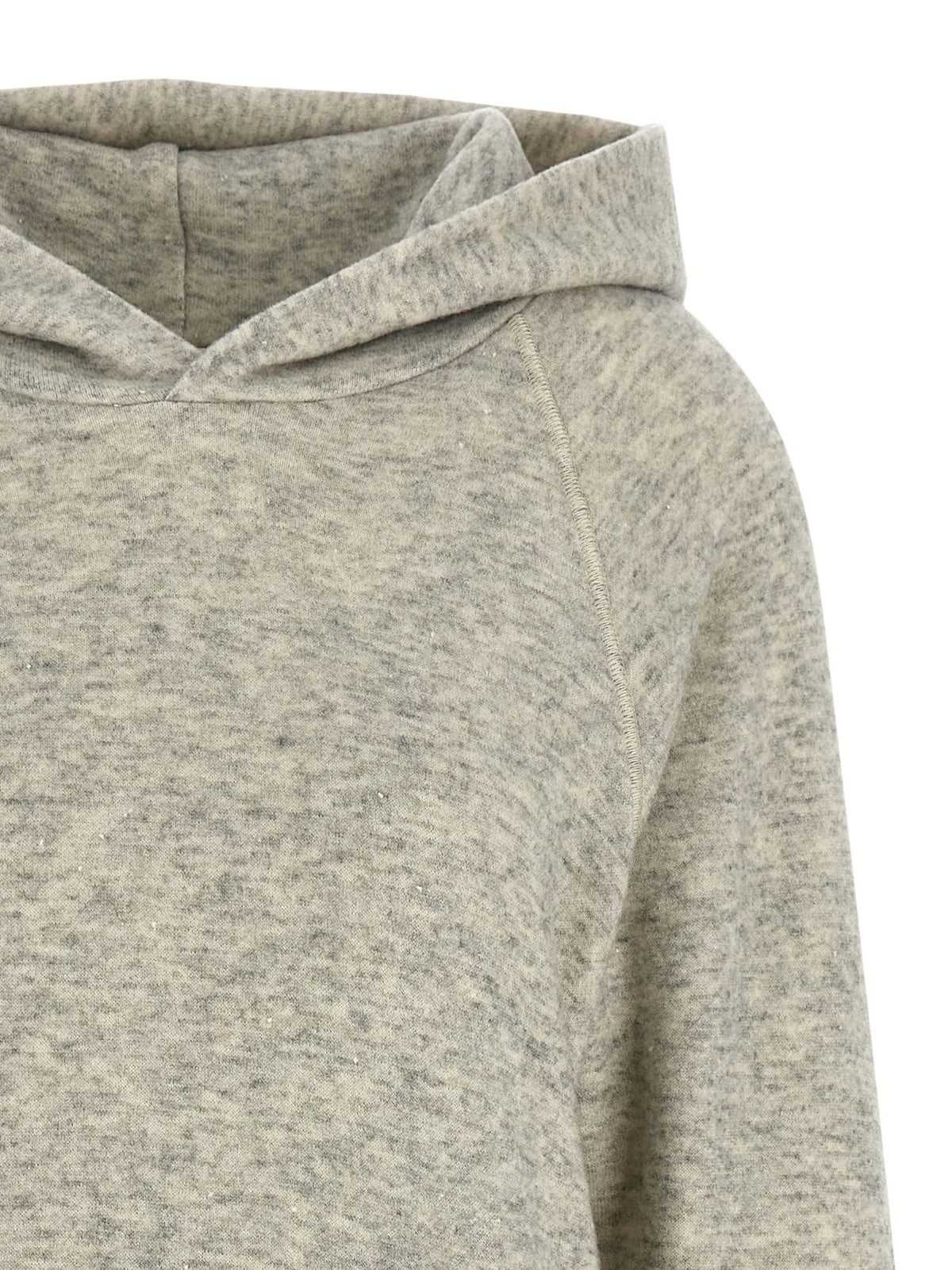 Khaite Gray Cotton Hoodie