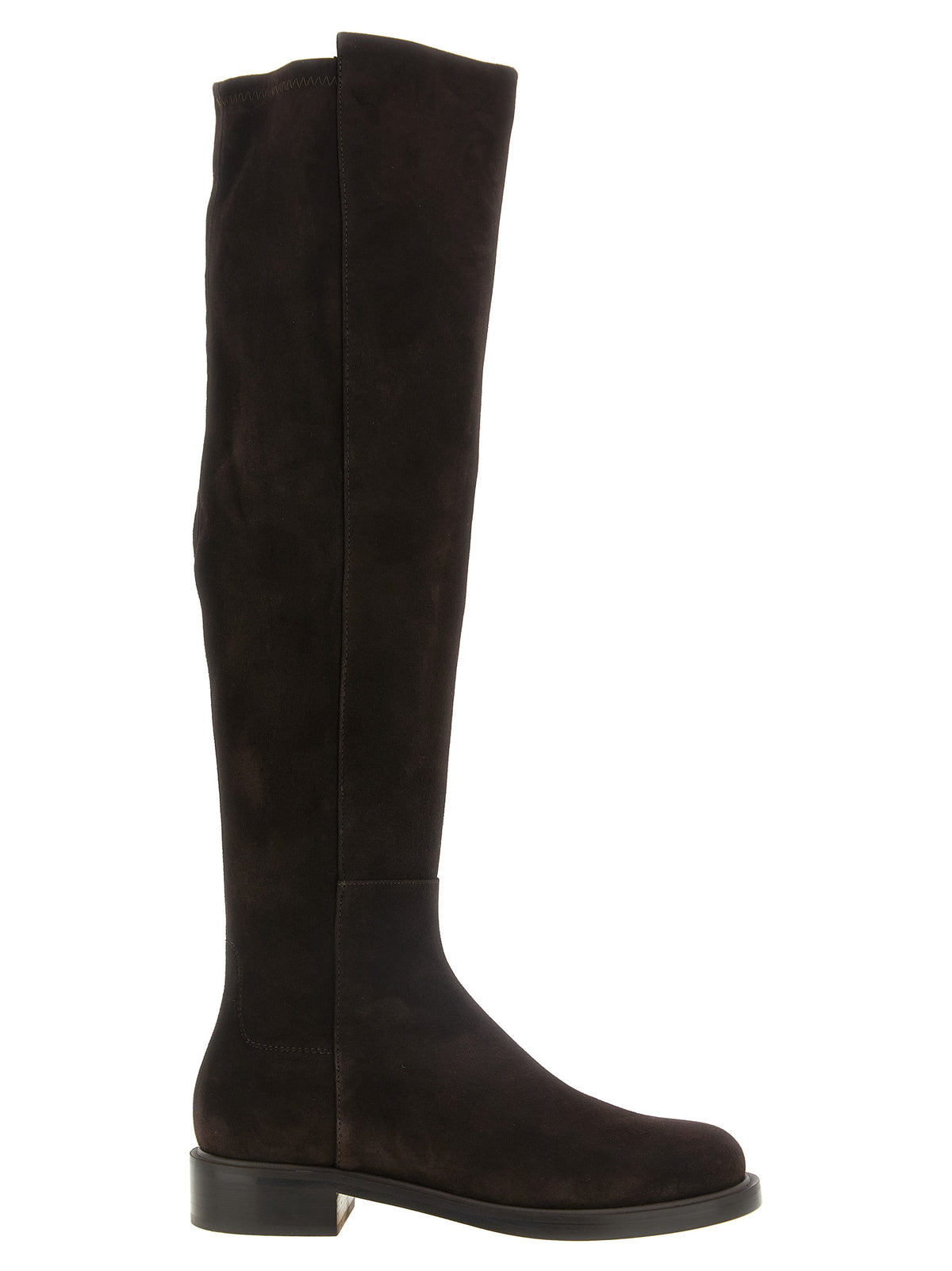 Stuart Weitzman Brown Lamb Leather Over The Knee