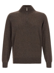 Brunello Cucinelli Brown Cashmere Cardigan