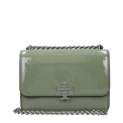 Tory Burch Green Leather Shoulder Bag