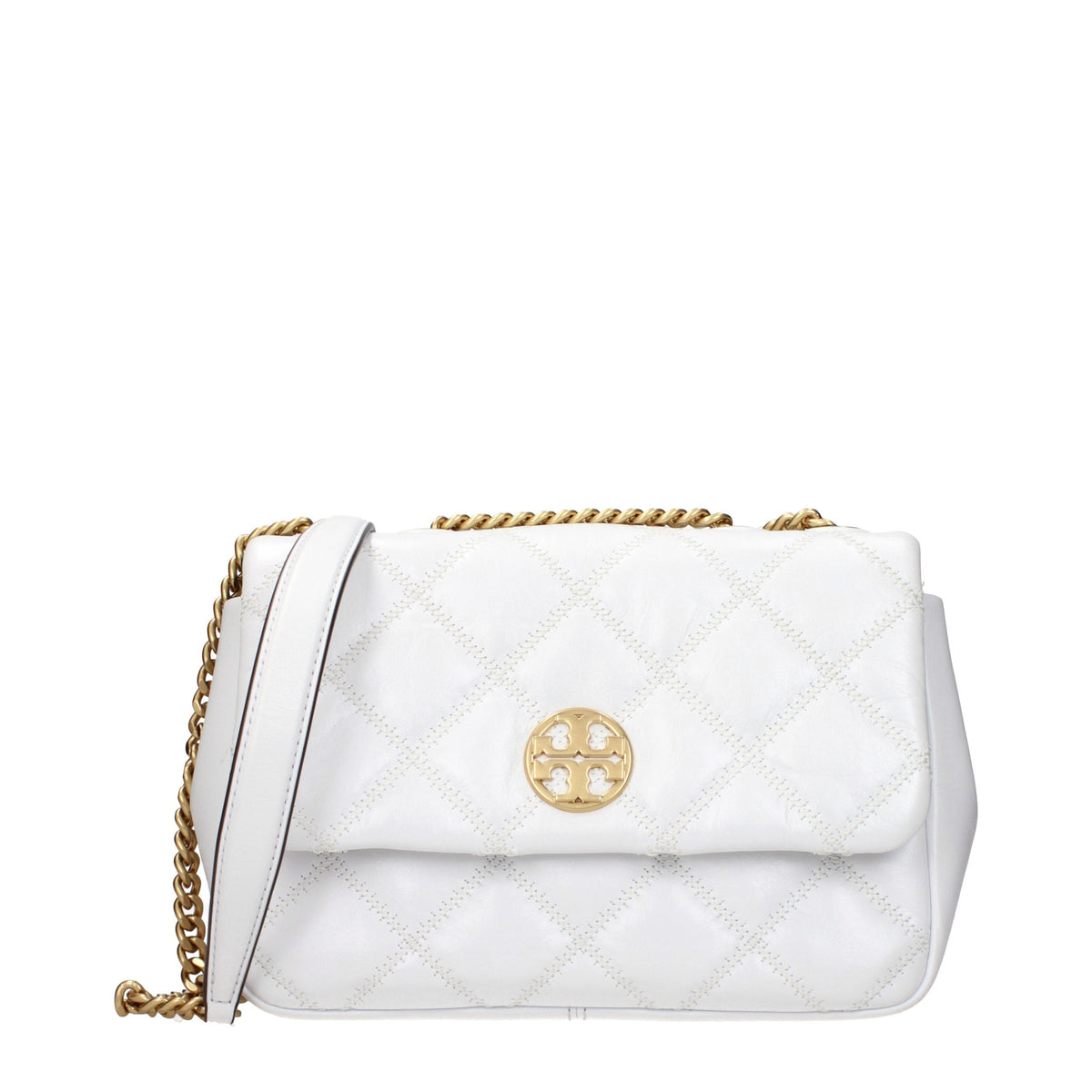 Tory Burch White Leather Shoulder Bag