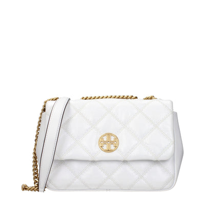 Tory Burch White Leather Shoulder Bag