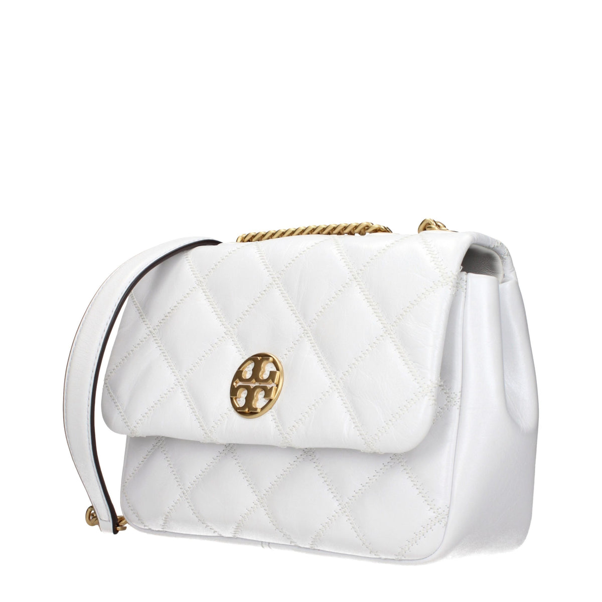 Tory Burch White Leather Shoulder Bag