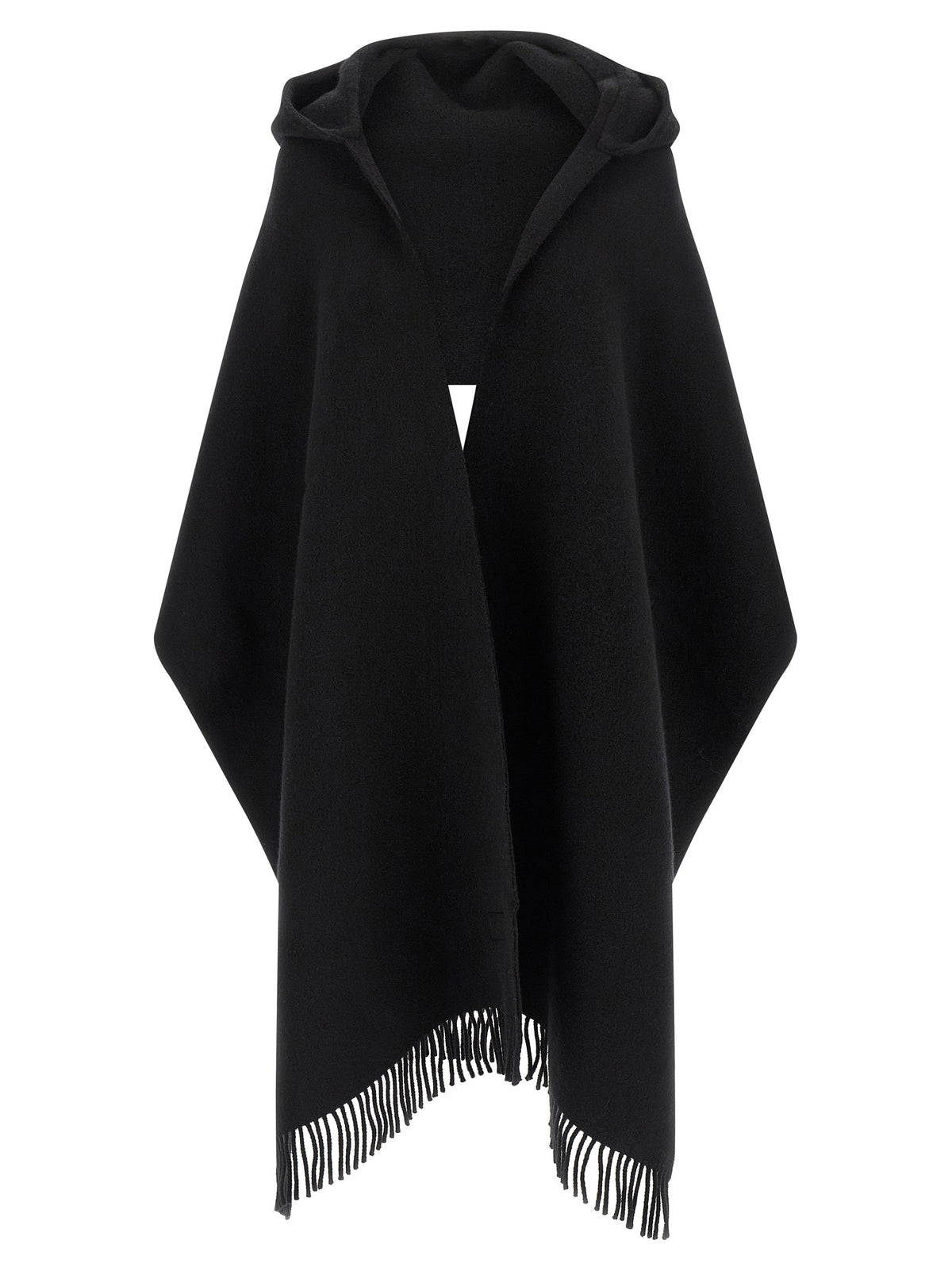 Brunello Cucinelli Black Wool Scarf for Women