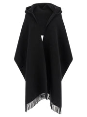 Brunello Cucinelli Black Wool Scarf for Women