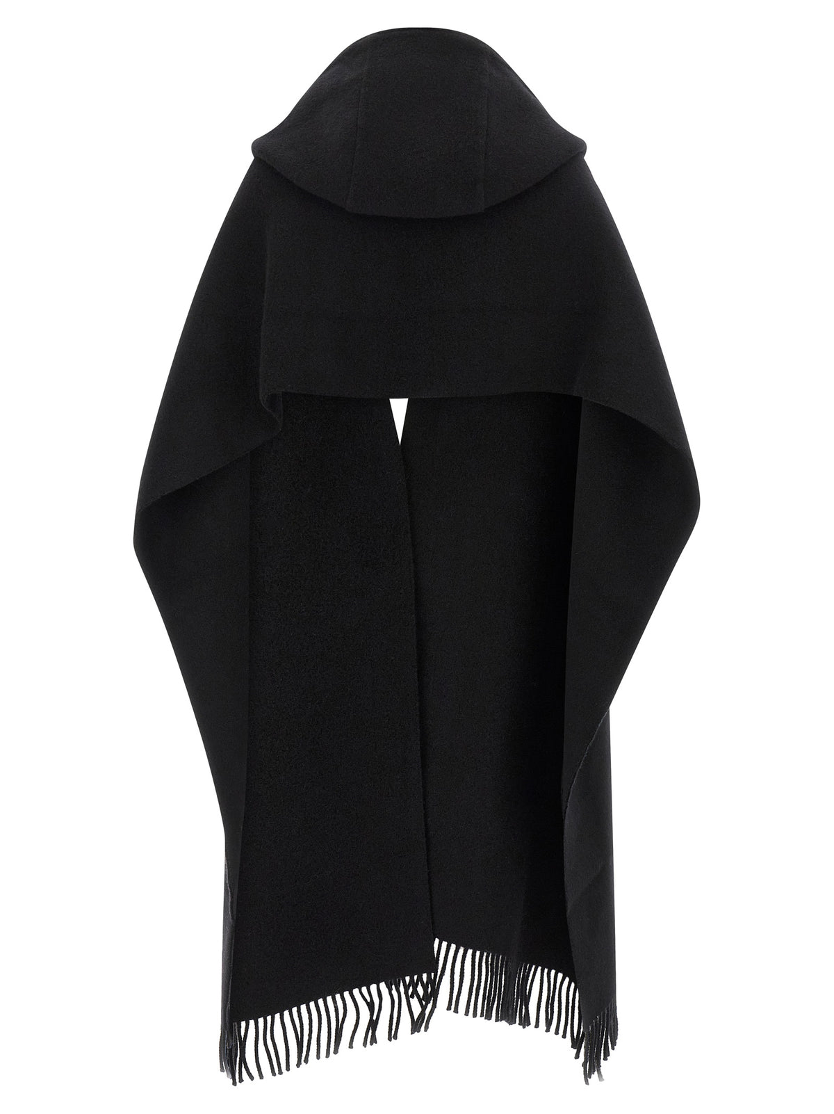 Brunello Cucinelli Black Wool Scarf for Women