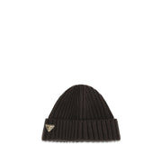 Prada Brown Wool Oves Aries Beanie for Women