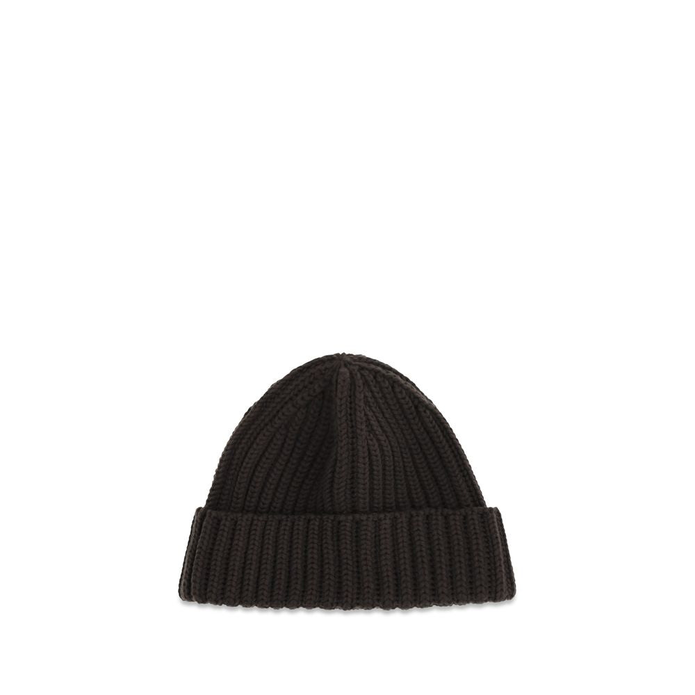 Prada Brown Wool Oves Aries Beanie for Women