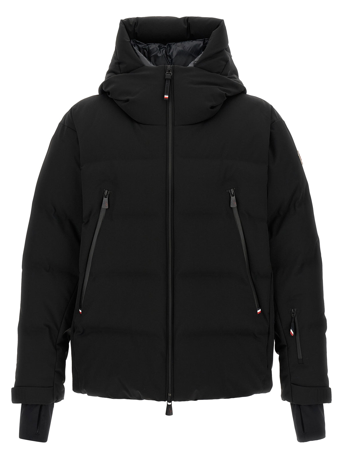 Moncler Grenoble Black Polyamide Full-Length Jacket for Men