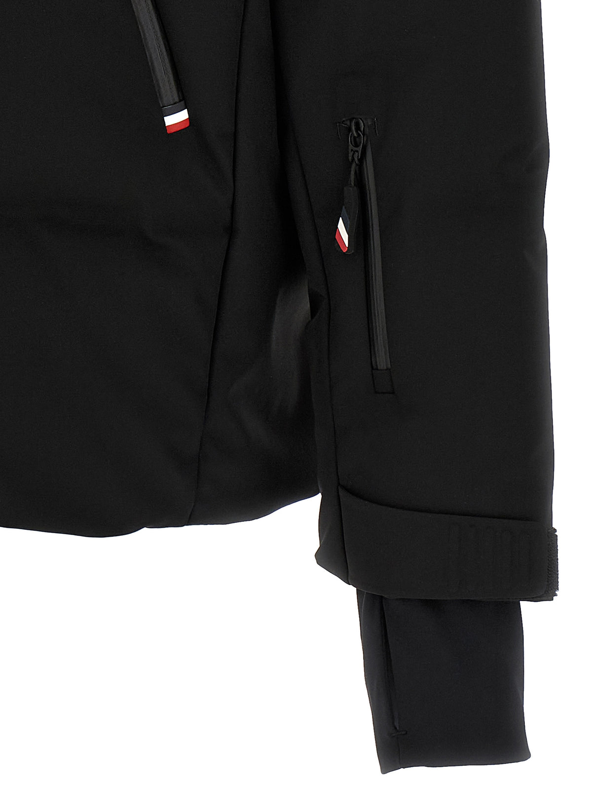 Moncler Grenoble Black Polyamide Full-Length Jacket for Men