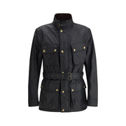 Belstaff Black Cotton Full-Length Jacket