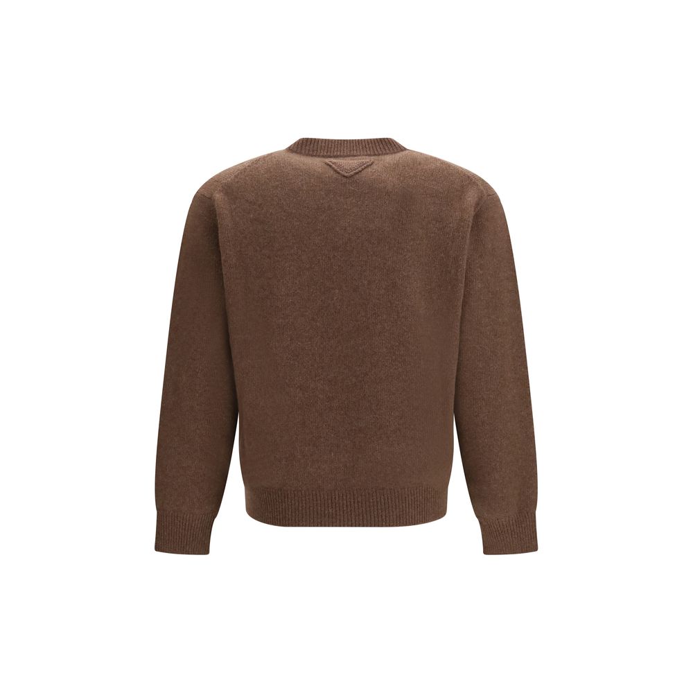 Prada Brown Cashmere Sweater for Men