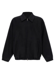SSSTEIN Black Wool Full-Length Jacket