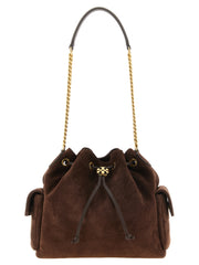 Tory Burch Brown Calfskin Shoulder Bag