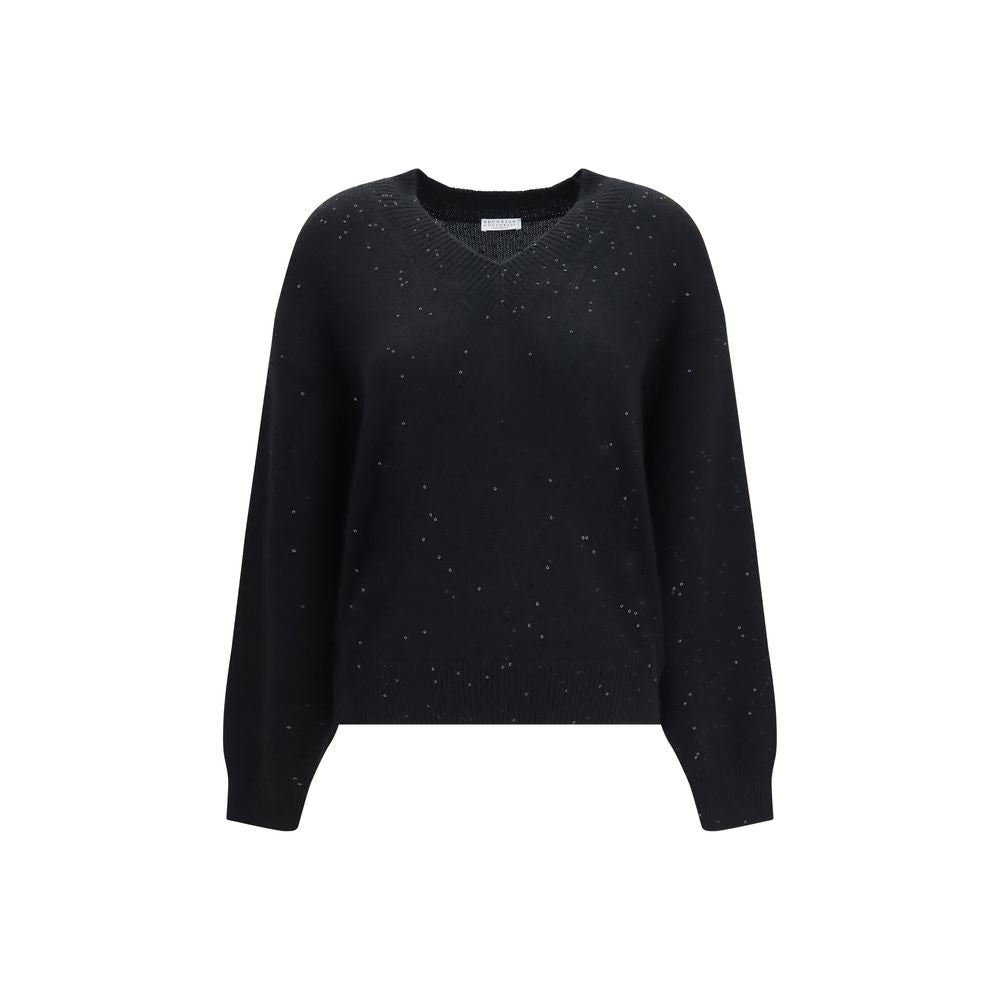 Brunello Cucinelli Black Cashmere Sweater for Women